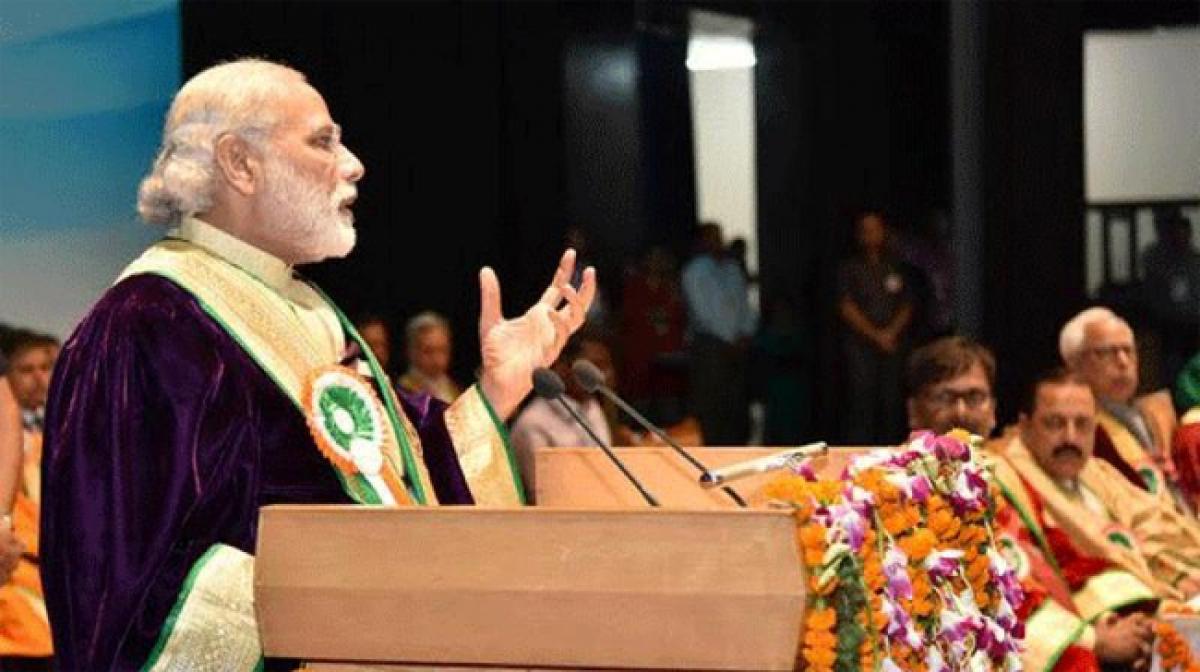 In Jammu, Modi says India will rule the 21st century, the era of knowledge